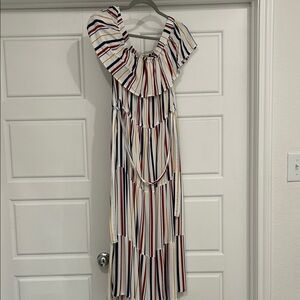 Kaktus Multicolor Striped Maxi Dress